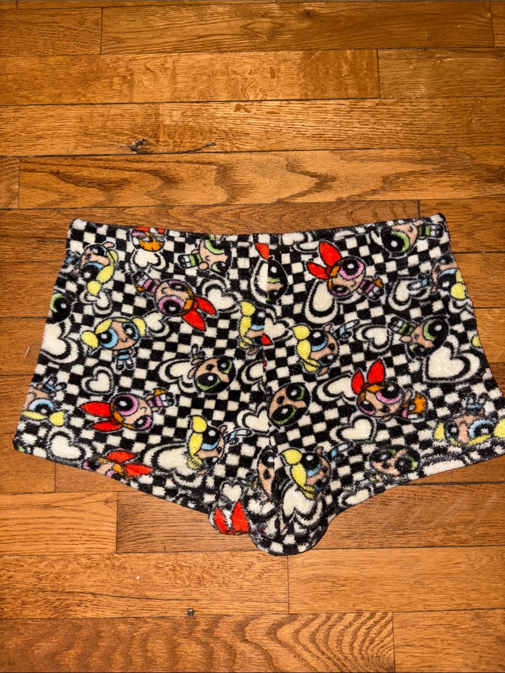 Star Wars Black White Multicolor Fuzzy Lounge Shorts